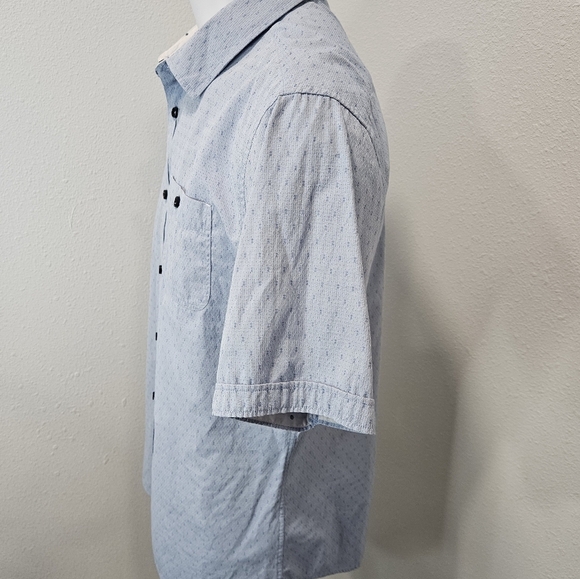 Level Ten men's baby blue button-down  short-sleeve  XL - Picture 2 of 6